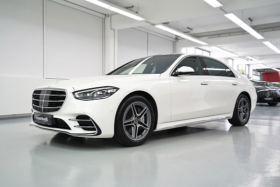 MERCEDES-BENZ S 450 e/hybird Lang-M.2023 ! plug in hybrid ! modell 2023 ! burmester 4d high end !kühlfach! - Markeli-Automobile-München