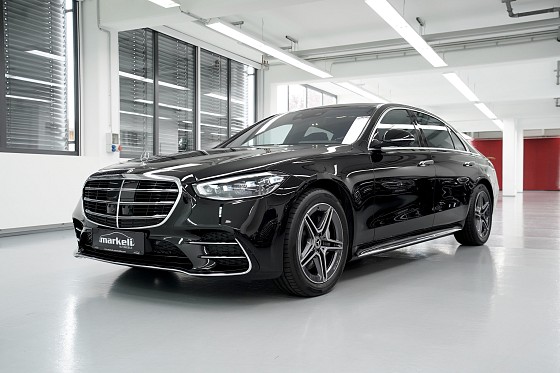 Mercedes-Benz S 450 d 4Matic Long-amg 450 D-DIESEL - VOLL/FULL - AMG line - LEDER NAPPA - dirve pilot - Markeli-Automobile-München