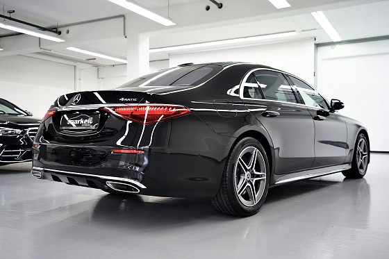 Mercedes-Benz S 500 4MAtic lang AMG LINE + EXKLUSIV PAKET & LEDER + EXECUTIVE SITZ + 3x TV. - Markeli-Automobile-München